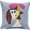 Housse de coussin Picasso Femme au chapeau