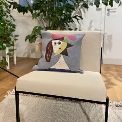 Housse de coussin Picasso Femme au chapeau