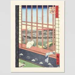 Illustration imprimée - Les rizières d'Asakusa