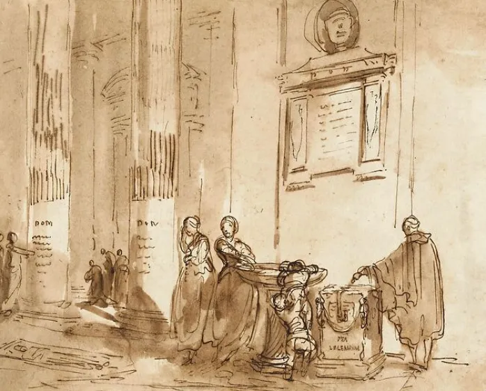 Intérieur d'une église (toiles sans cadre)