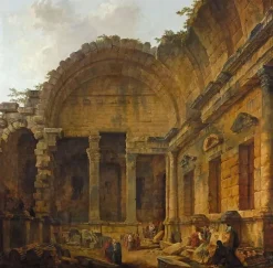 Intérieur du temple de Diane (panneaux aluminium)