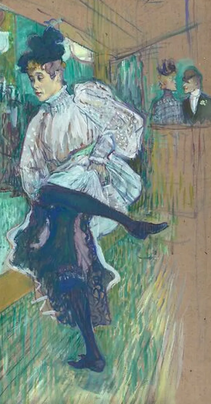 Jane Avril dansant (panneaux acryliques)
