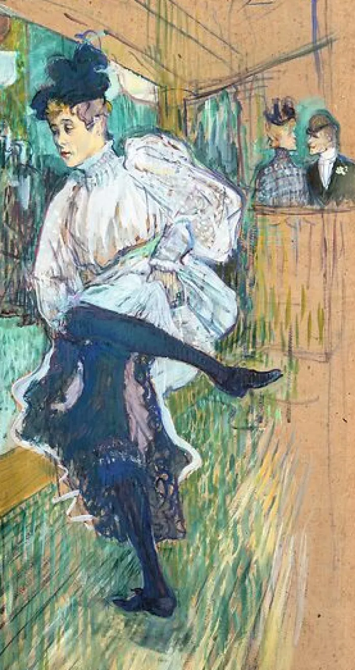 Jane Avril dansant, vers 1892 (toiles encadrées)