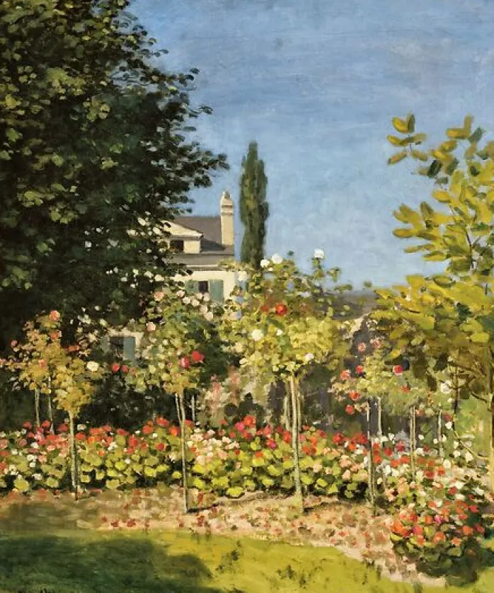 Jardin en fleurs, à Sainte-Adresse (toiles encadrées)