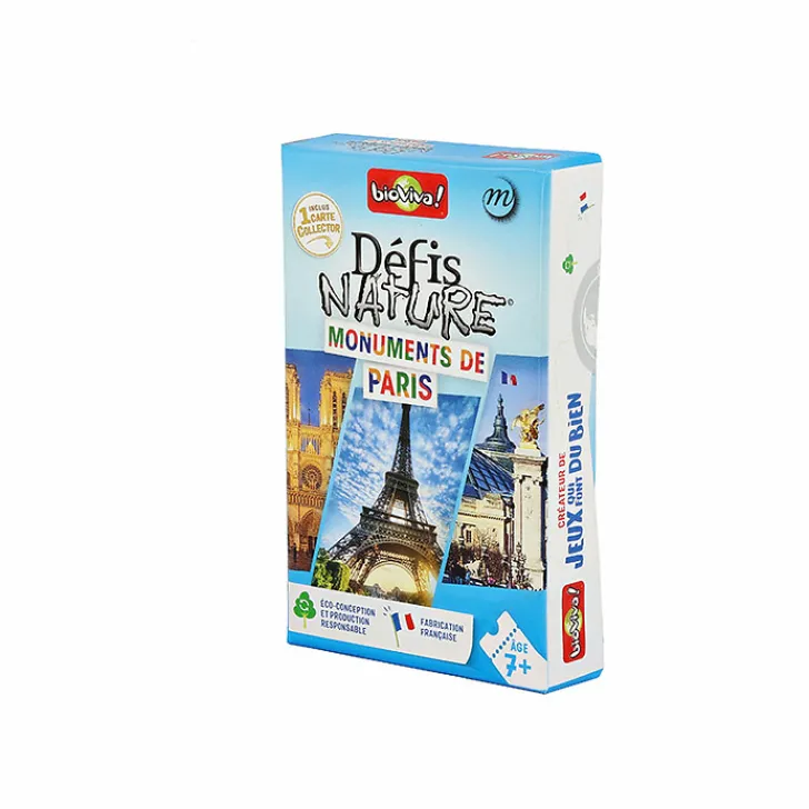 Discount Jeu de cartes Défis Nature - Monuments de Paris - Bioviva Jeux