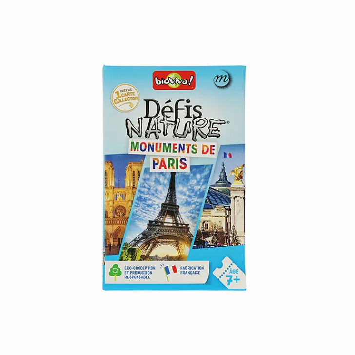 Discount Jeu de cartes Défis Nature - Monuments de Paris - Bioviva Jeux