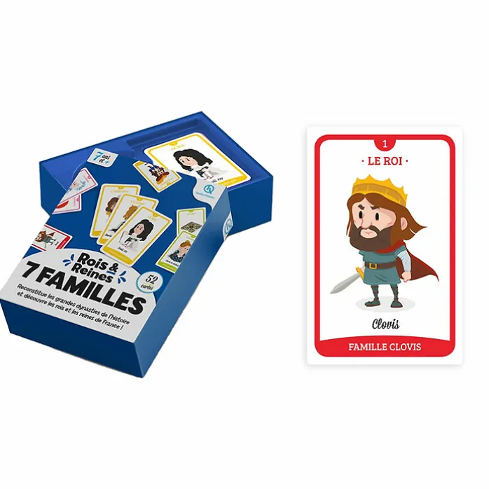 Jeu de 7 familles Rois et Reines de France