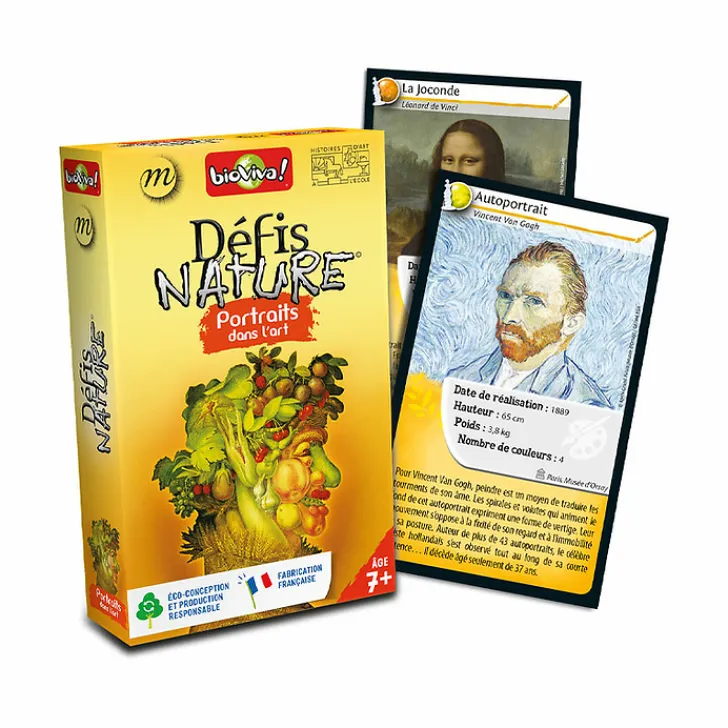 Outlet Jeu Défis Nature - Portraits dans l'art - Bioviva Jeux