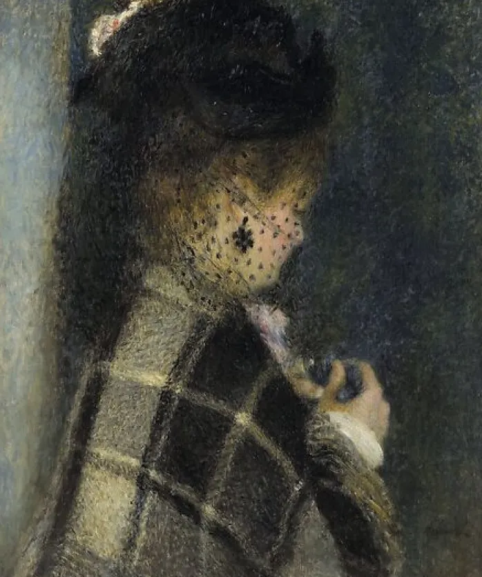 Jeune femme à la voilette (panneaux aluminium)