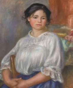 Jeune fille assise (affiches d'art)