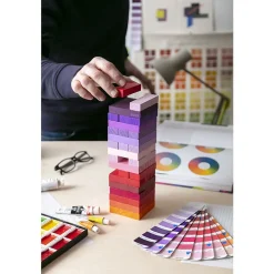 Jeu Tour à empiler - Ton chaud dégradé - Block Design