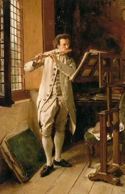 Joueur de flûte (affiches d'art encadrées)