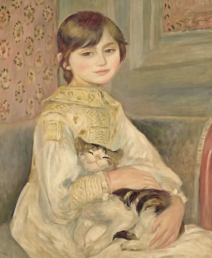 Julie Manet dit aussi L'enfant au chat (affiches d'art encadrées)