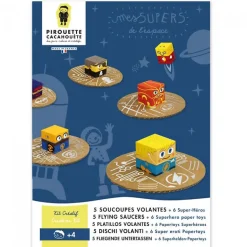 Discount Kit créatif 5 Soucoupes volantes + 6 Super-héros Loisirs Créatifs