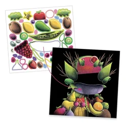 Kit Créer avec des stickers inspirés par Giuseppe Arcimboldo - Djeco