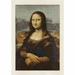 Kit point de croix Léonard de Vinci La Joconde - DMC x Louvre