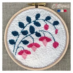 Kit Punch Needle 1 Motif Aima le Fuchsia