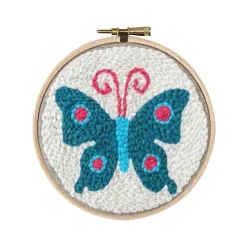 Online Kit Punch Needle 1 Motif - Papillon bleu Loisirs Créatifs