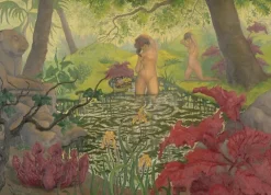Clearance La baignade ou Lotus (panneaux acryliques) Panneaux Acryliques|Affiches D'Art