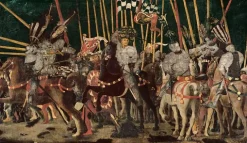 La Bataille de San Romano : la contre-attaque de Micheletto Attendolo da Cottignola (toiles sans cadre) Toiles Sans Cadre|Affiches D'Art