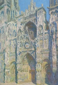 Sale La Cathédrale de Rouen. Le portail et la tour Saint-Romain, plein soleil (toiles sur châssis) Toiles Sur Châssis|Panneaux Acryliques