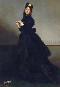 La Dame au gant. Mme Carolus-Duran, née Pauline Croizette (1839-1912), peintre (toiles sur châssis) Toiles Sur Châssis|Affiches D'Art