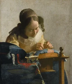 La Dentellière (détail) (affiches d'art)