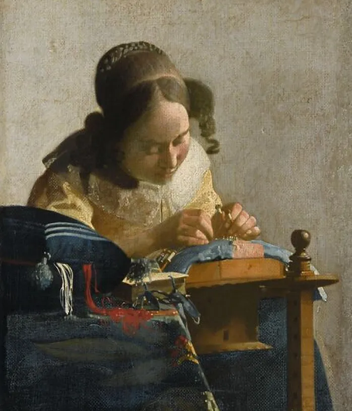 La Dentellière (détail) (affiches d'art)