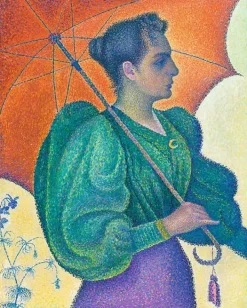 La Femme à l'ombrelle (panneaux acryliques)