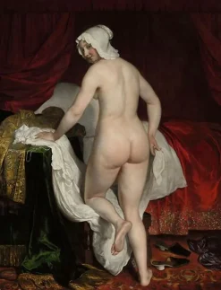 La jeune femme se couchant dit Le Coucher à l’italienne (toiles sans cadre) Toiles Sans Cadre|Toiles Sur Châssis