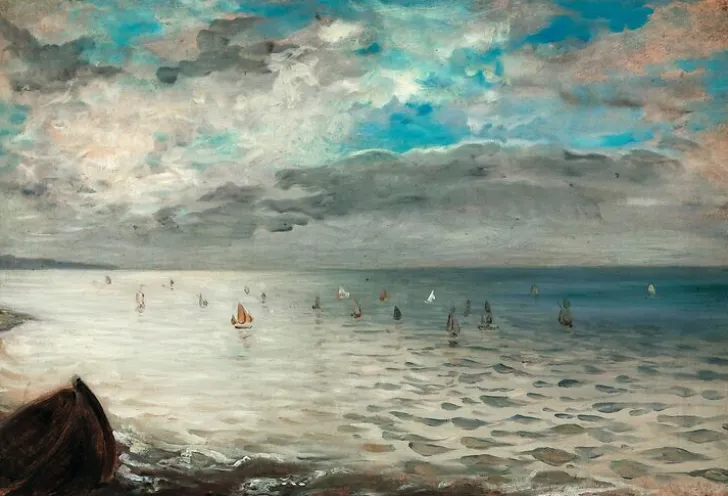 Online La Mer vue des hauteurs de Dieppe (toiles sur châssis) Toiles Sur Châssis|Affiches D'Art