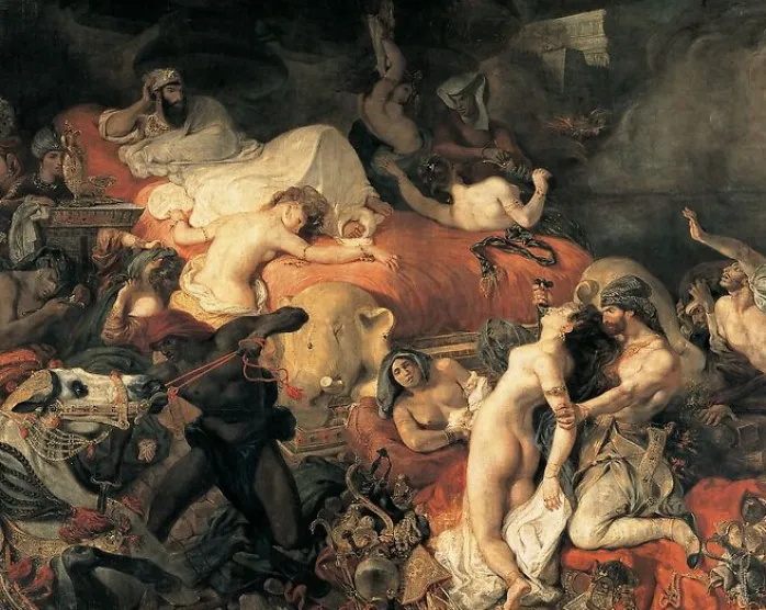 La Mort de Sardanapale (panneaux aluminium)