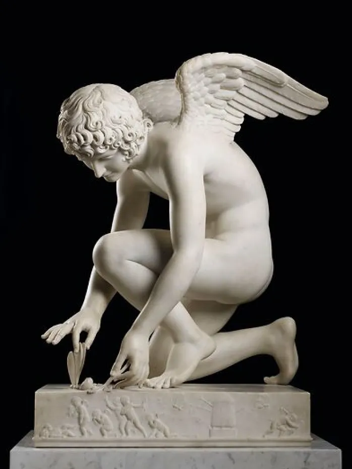 L'Amour dit aussi L'Amour prenant un papillon (panneaux aluminium)