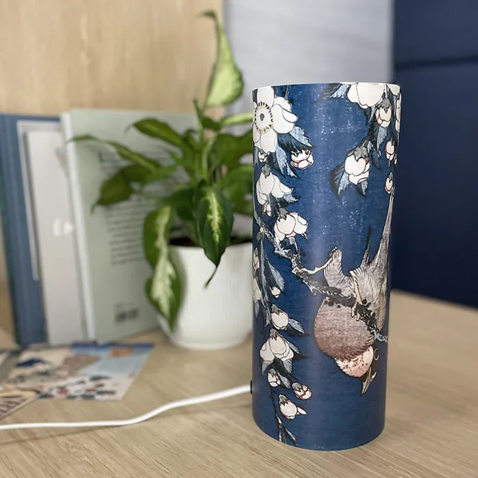 Lampe Katsushika Hokusai - Bouvreuil et cerisier
