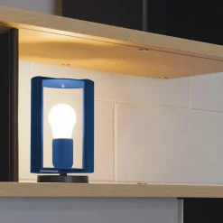 Lampe pivotante à poser - Charlotte Perriand - Nemo Lighting - Bleue