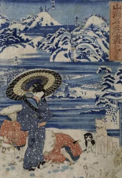 La neige à Kaga (toiles sur châssis)