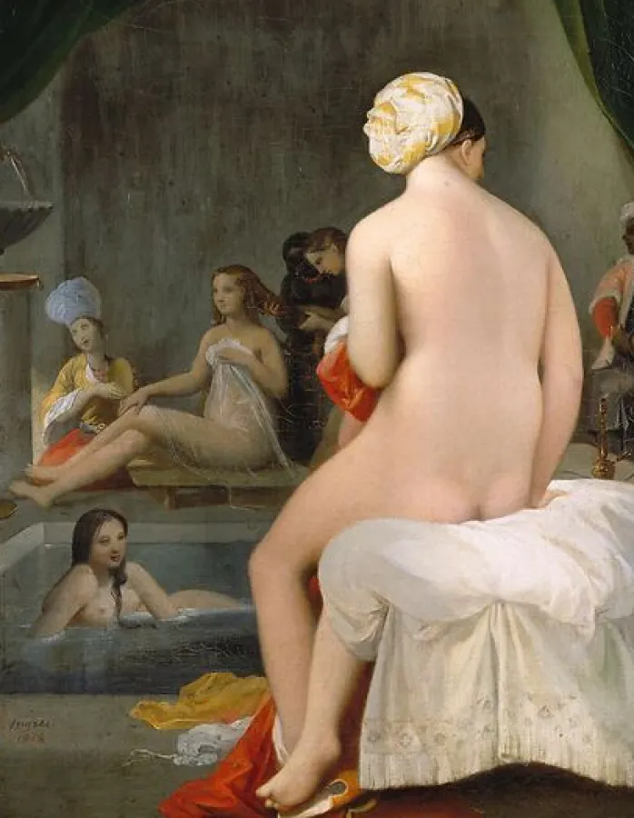 La petite baigneuse - Intérieur de harem (toiles encadrées)