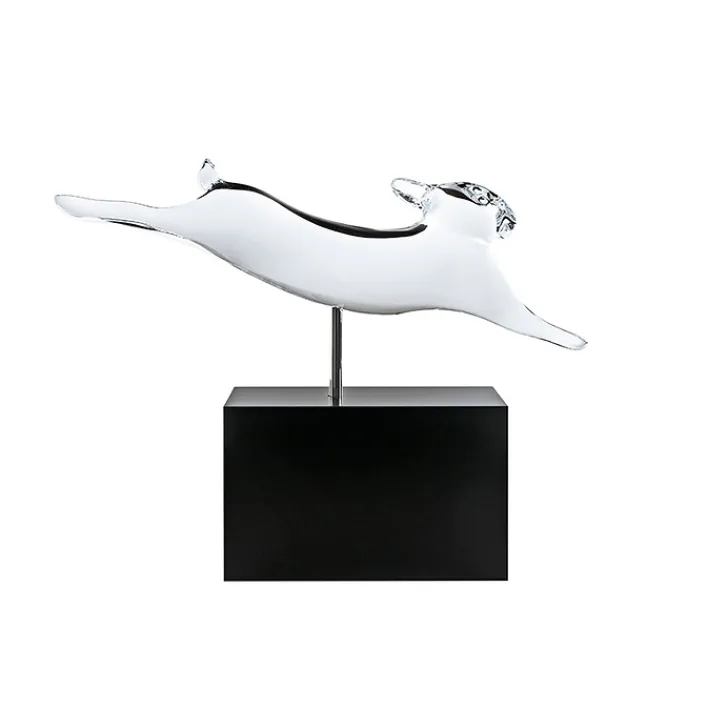 Lapin courant de François Pompon en cristal Baccarat Art De La Maison