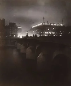 La Samaritaine et Belle Jardinière, magasins de confection, dans la nuit (panneaux aluminium)