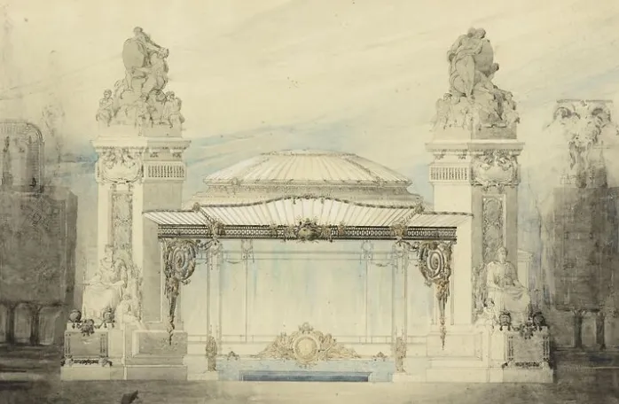 La Sortie d'un chemin de fer métropolitain (panneaux aluminium)
