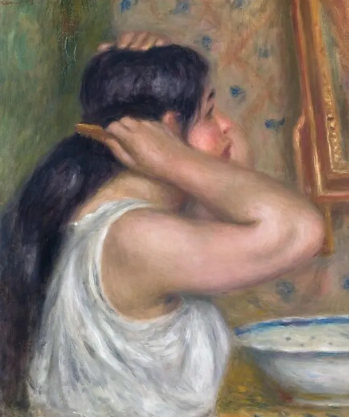 La Toilette: femme se peignant (toiles encadrées)