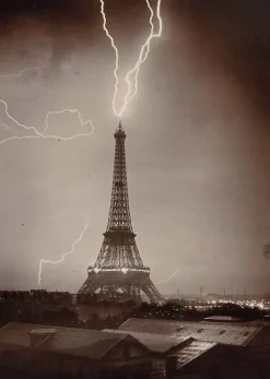 La Tour Eiffel foudroyée I/II (toiles sans cadre)