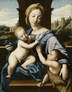 New La Vierge à l'Enfant avec saint Jean (affiches d'art encadrées) Affiches D'Art Encadrées|Toiles Sur Châssis