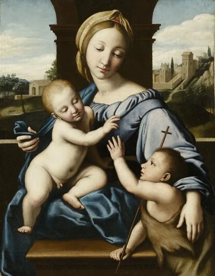 New La Vierge à l'Enfant avec saint Jean (affiches d'art encadrées) Affiches D'Art Encadrées|Toiles Sur Châssis