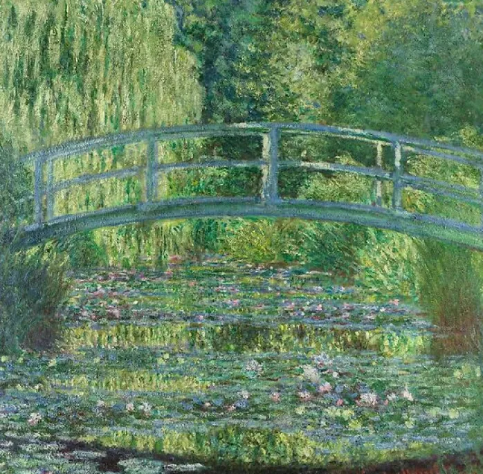 Le Bassin aux nymphéas: harmonie verte (toiles sans cadre)