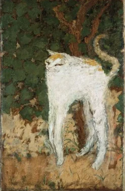 Le Chat blanc (détail) (toiles sur châssis)