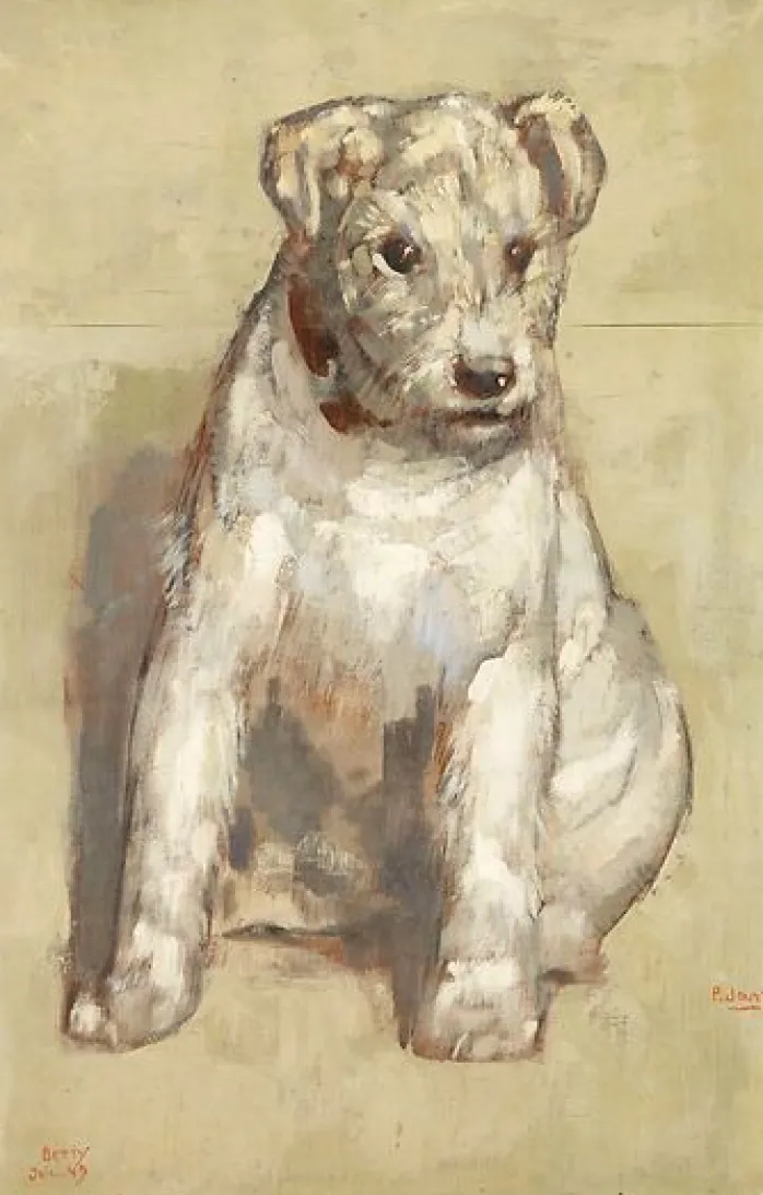 Le chien Betty (toiles sans cadre)