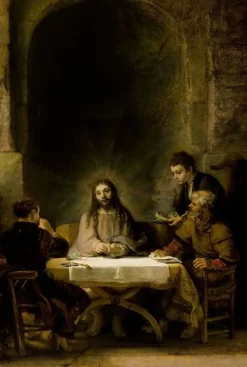 Le Christ se révélant aux pèlerins d'Emmaüs (toiles sur châssis)