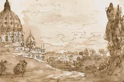 Le dôme de Saint-Pierre de Rome, vu du Janicule (panneaux acryliques)