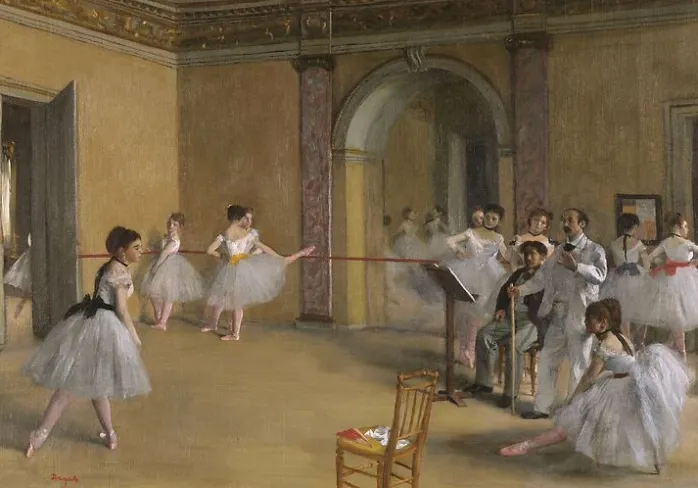 Le Foyer de la danse à l'Opéra de la rue Le Peletier (panneaux aluminium)